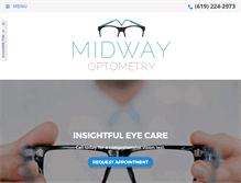 Tablet Screenshot of midwayoptometry.com